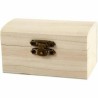 Wooden treasure chest - 9x5.2x4.9 cm
