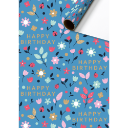 Gift wrap - Benice - Blue - 70x200cm-Birthday