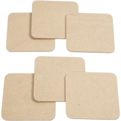 MDF - Square coaster - 10x10 cm