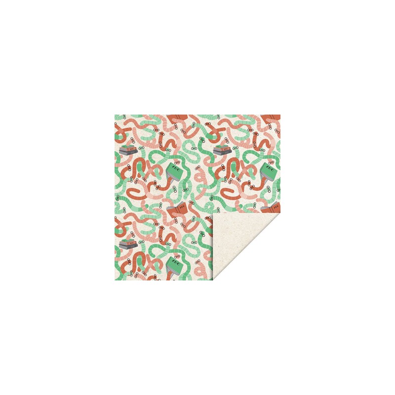 Wrapping Paper - Bookworm - 30x200 cm Wrapping Paper - Bookworm - 30x200 cm