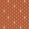 Cadeaupapier - X-mas Tree Cognac Gold Foil - 70x300 cm - Kerst