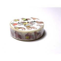 Washi tape - Honden - 15mm - creabrulee