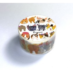 Washi tape - Cats & Dogs - 28mm - Creabrulee