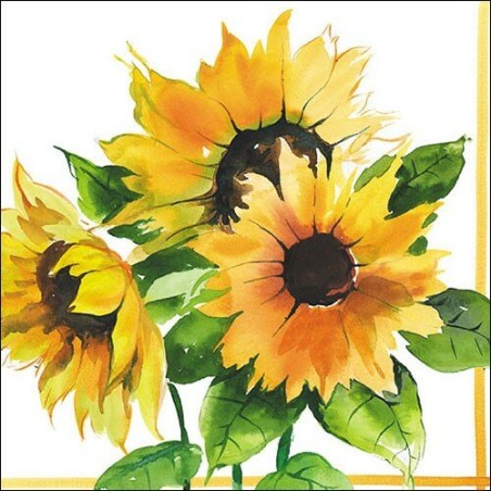 1 Pack Paper Lunch Napkins - Girasoli - Ambiente