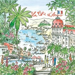 paper lunch napkins - Côte d’Azur - Ambiente