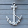 1 Pakje papieren lunch servetten - Wooden Anchor Blue - Ambiente