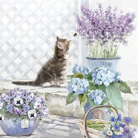 1 Pack Paper Lunch Napkins - Kitten - Ambiente