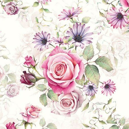 paper lunch napkins - Madeline - flowers - Ambiente