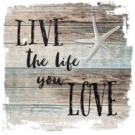 paper Lunch Napkins - Live The Life - Ambiente