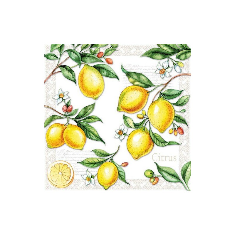 papieren lunch servetten - Citrus - citroen - Ambiente papieren lunch servetten - Citrus - citroen - Ambiente