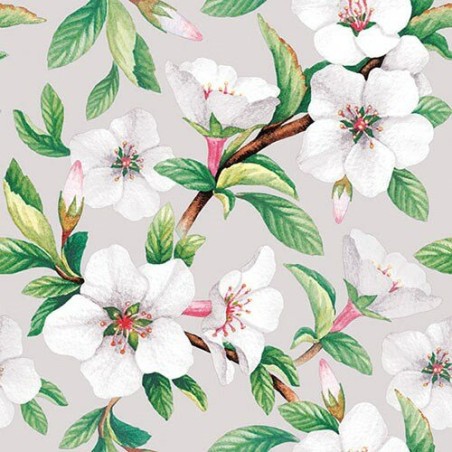1 Pack Paper Lunch Napkins - Fleur Stone - Ambiente