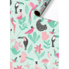 Cadeaupapier-Wrapping paper-Kaena-Mint-Vogels-Birds-Verjaardag-Birthday-www-geschenkenlaantje-eu