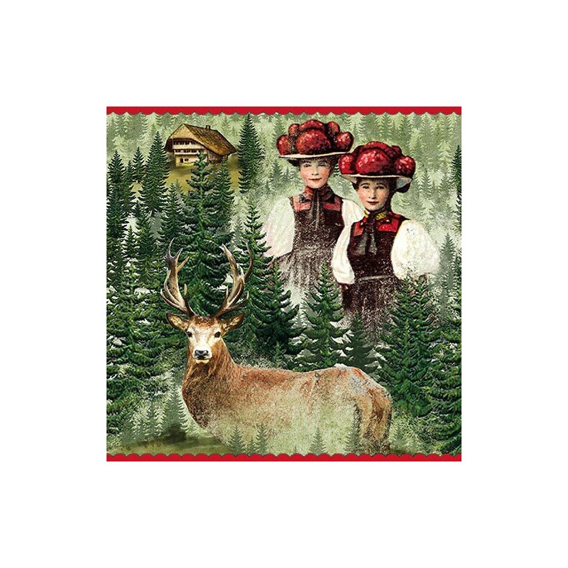 1 Pack Paper Lunch Napkins - Im Walde - Ambiente 1 Pack Paper Lunch Napkins - Im Walde - Ambiente