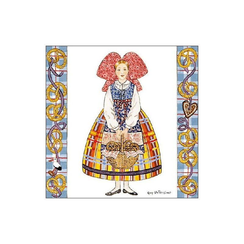 1 Pack Paper Lunch Napkins - Alsatians Pretzels - Ambiente 1 Pack Paper Lunch Napkins - Alsatians Pretzels - Ambiente