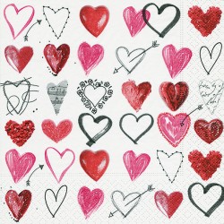 1 Pack Paper Lunch Napkins - Cupids arrow - Paper+Design