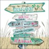 1 Pakje papieren lunch servetten - Road Signs Sand - Ambiente