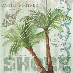 1 Pack Paper Lunch Napkins - Palm Trees - Ambiente