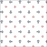1 Pakje papieren lunch servetten - Anchor Heart White - Ambiente