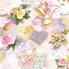 1 Pack Paper Lunch Napkins - Wedding Bells Rose - Ambiente