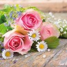 1 Pack Paper Lunch Napkins - Roses Pink - Ambiente
