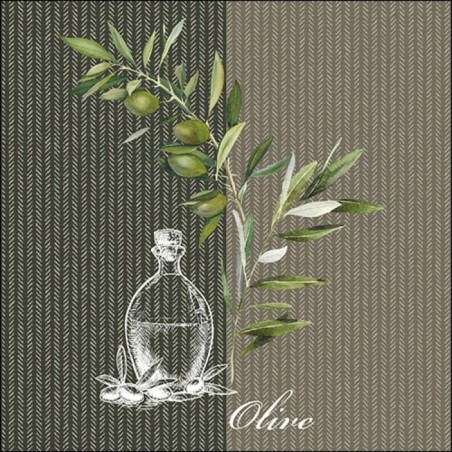 1 Pack Paper Lunch Napkins - Oil And Olives - Ambiente
