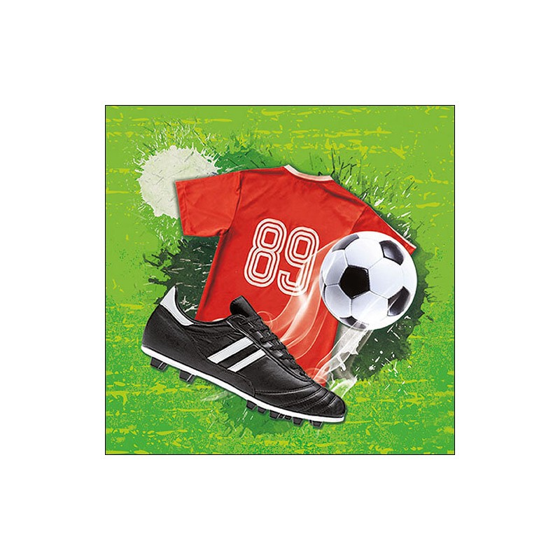 1 Pakje papieren lunch servetten - Soccer - Ambiente 1 Pakje papieren lunch servetten - Soccer - Ambiente