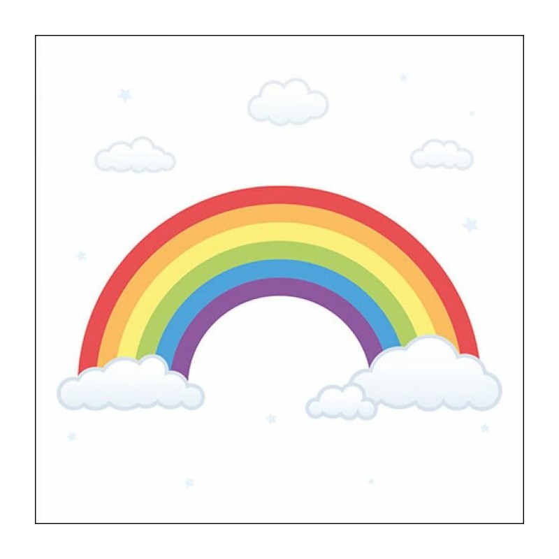 1 Pack Paper Lunch Napkins - Rainbow - Ambiente 1 Pack Paper Lunch Napkins - Rainbow - Ambiente