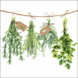 1 Pack Paper Lunch Napkins - Fresh Herbs - Ambiente