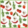 papieren lunch servetten - Italian Vegetables - Ambiente