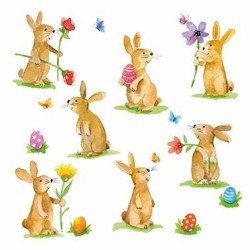 1 Pakje papieren lunch servetten - Lovely Easter - PPD