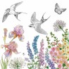 1 Pack Paper Lunch Napkins - Printemps Hirondelles - PPD
