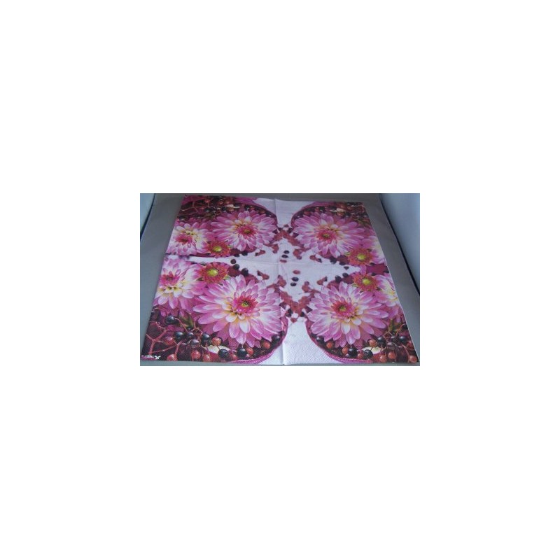 1 Pakje papieren lunch servetten - roze bloemen - Stewo 1 Pakje papieren lunch servetten - roze bloemen - Stewo