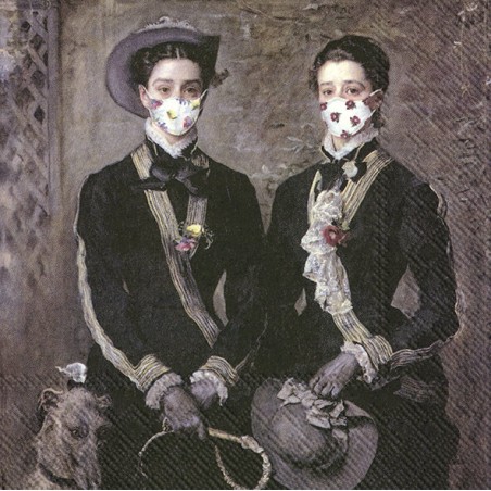 1 Pakje papieren lunch servetten - The twins - IHR
