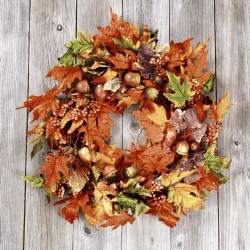 1 Pack Paper Lunch Napkins - Leaf wreath - Paper+Design