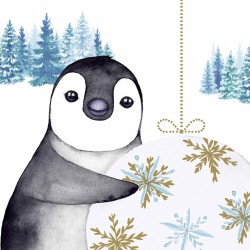 Paper+Design - Paper Lunch Napkins - Penguin Ball