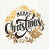 1 Pakje papieren lunch servetten - Christmas wreath - Paper+Design