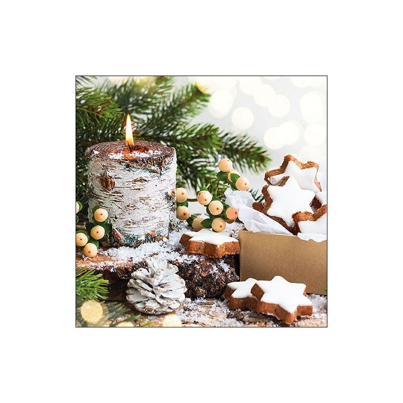 1 Pakje papieren lunch servetten - Birchwooden Candle - Ambiente 1 Pakje papieren lunch servetten - Birchwooden Candle - Ambiente
