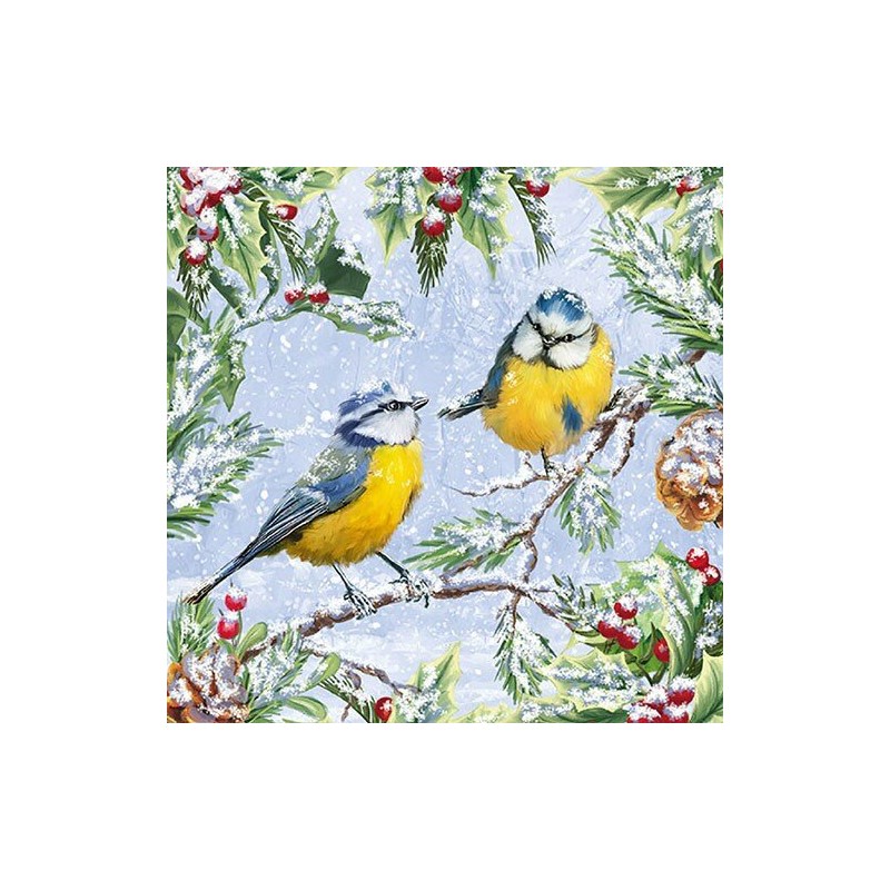 1 Pack Paper Lunch Napkins - Chirping Birds - Ambiente