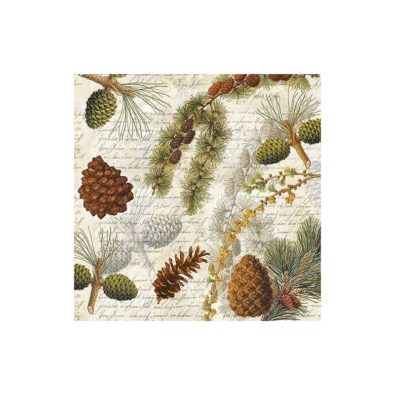 1 Pack Paper Lunch Napkins - Life In Forest - Ambiente 1 Pack Paper Lunch Napkins - Life In Forest - Ambiente