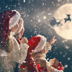 1 Pakje papieren lunch servetten - There Is Santa - Ambiente