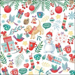 1 Pakje papieren lunch servetten - Winter Fun - Ambiente