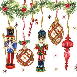 1 Pack Paper Lunch Napkins - Nutcrackers Decoration - Ambiente