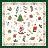 1 Pakje papieren lunch servetten - Ornaments All Over Green - Ambiente