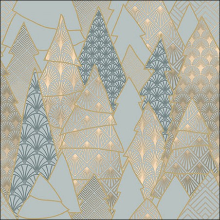 1 Pack Paper Lunch Napkins - Luxury Trees Mint - Ambiente