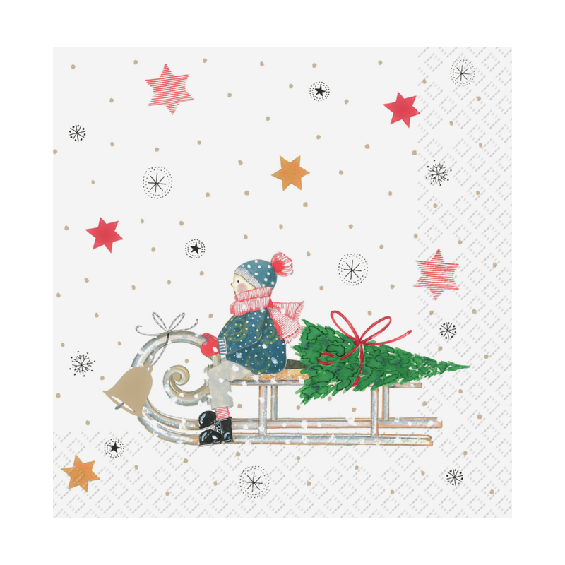 1 Pack Paper Lunch Napkins - Lilli - Stewo 1 Pack Paper Lunch Napkins - Lilli - Stewo