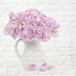 1 Pakje papieren lunch servetten - Flowers in Mug - Sagen Vintage Design
