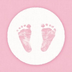 1 Pack paper lunch napkins - Baby Steps Girl - Ambiente