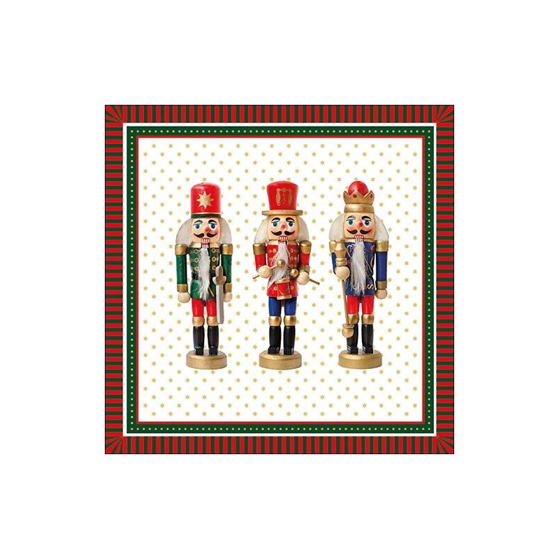 1 Pakje papieren lunch servetten - Three Nutcrackers - Ambiente 1 Pakje papieren lunch servetten - Three Nutcrackers - Ambiente