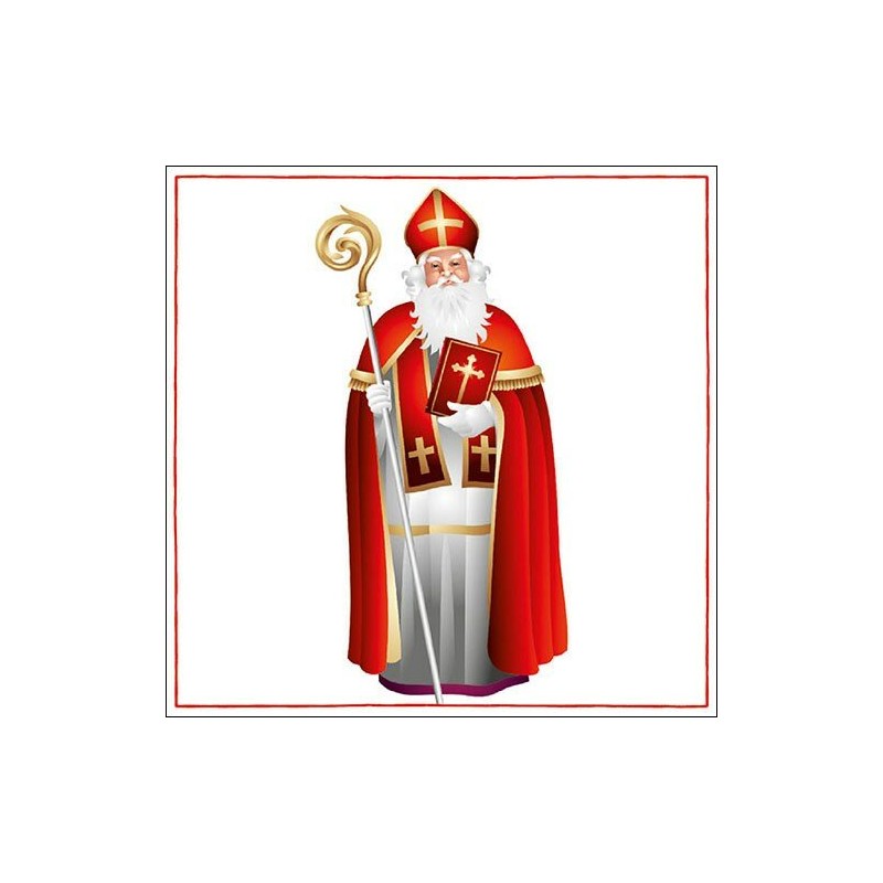 1 Pack Paper Lunch Napkins - St. Nicholas / Sinterklaas - Ambiente 1 Pack Paper Lunch Napkins - St. Nicholas / Sinterklaas - Ambiente