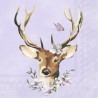 1 Pack Paper Lunch Napkins - Janne lilac - IHR